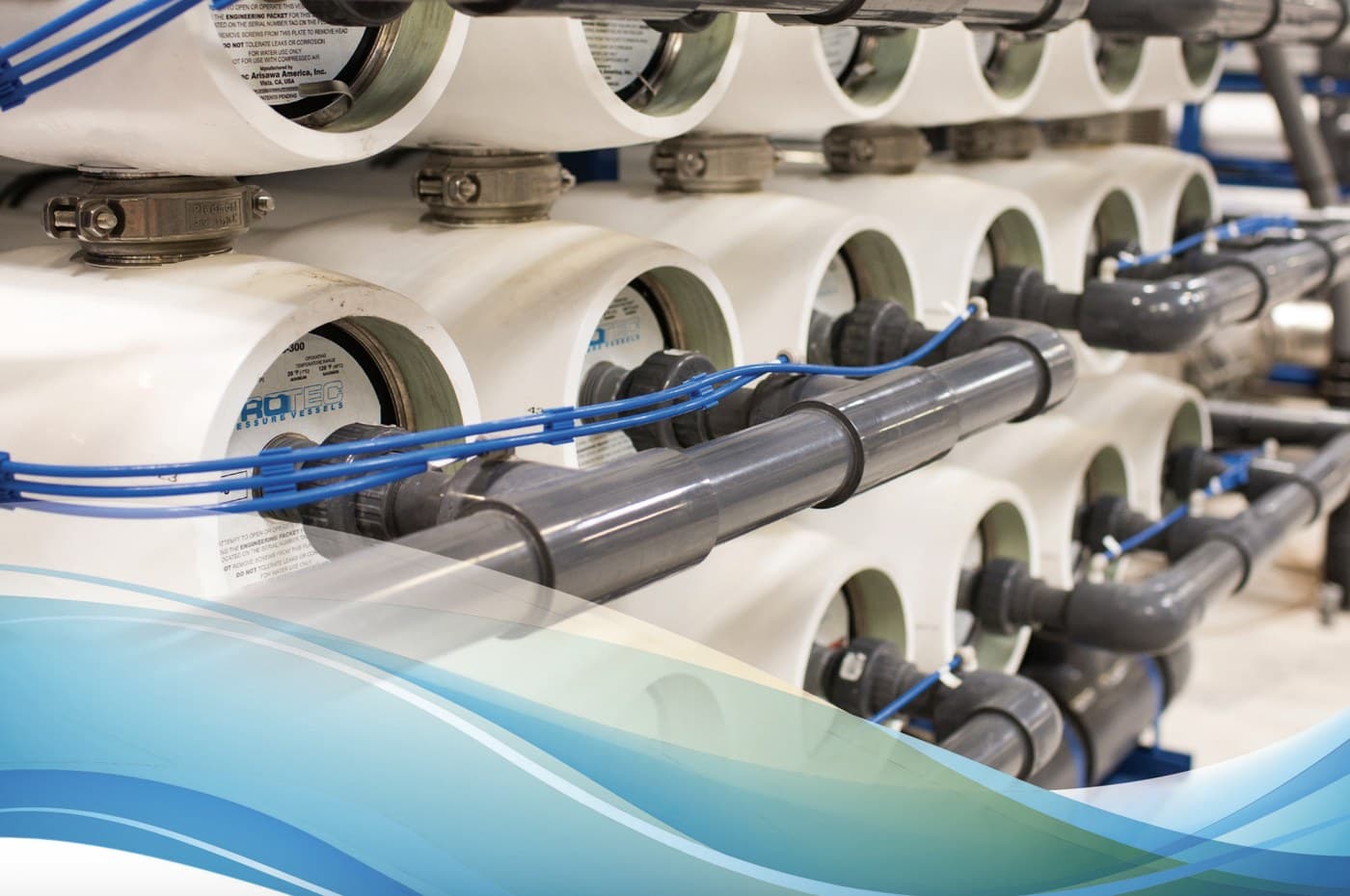 RO pressure vessels protected by Avista™ membrane chemistry